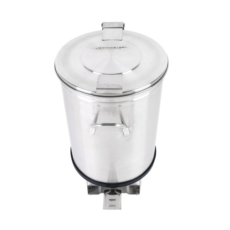 Mülleimer aus Edelstahl mit Pedal - 100 L - Dynasteel Mülleimer aus Edelstahl mit Pedal - 100 L - Dynasteel