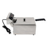 Professionelle Fritteuse 10 L 3000 W Edelstahl — Thermostat