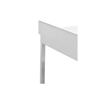 Stainless Steel Table 1000x600 mm Backsplash and Lower Shelf