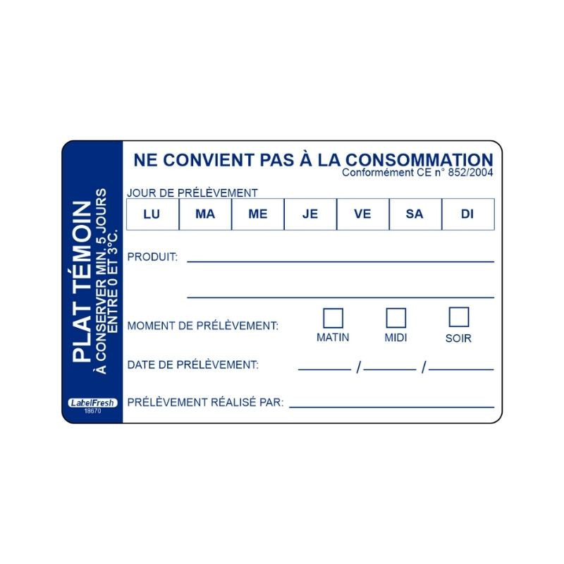 Compostable Witness Plate Label - LabelFresh - Traceability and Eco-responsibility Compostable Witness Plate Label - LabelFresh - Traceability and Eco-responsibility