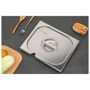 GN 1/2 Deckel aus Edelstahl für professionelle Gastronomie - Dynasteel
