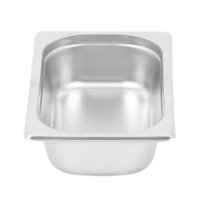 Gastrobehälter GN 1/4 Edelstahl — Tiefe 65 mm — 1,8 L