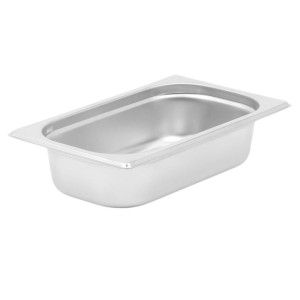 Gastrobehälter GN 1/4 Edelstahl — Tiefe 65 mm — 1,8 L
