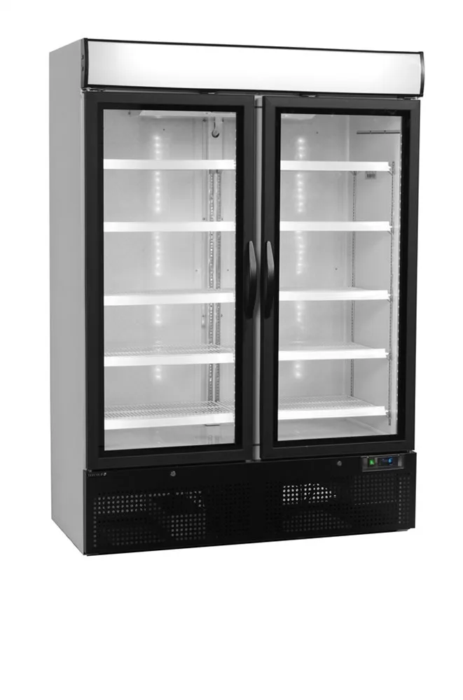 Armoire Réfrigérée 2 Portes Vitrées Blanc - 1079 L
