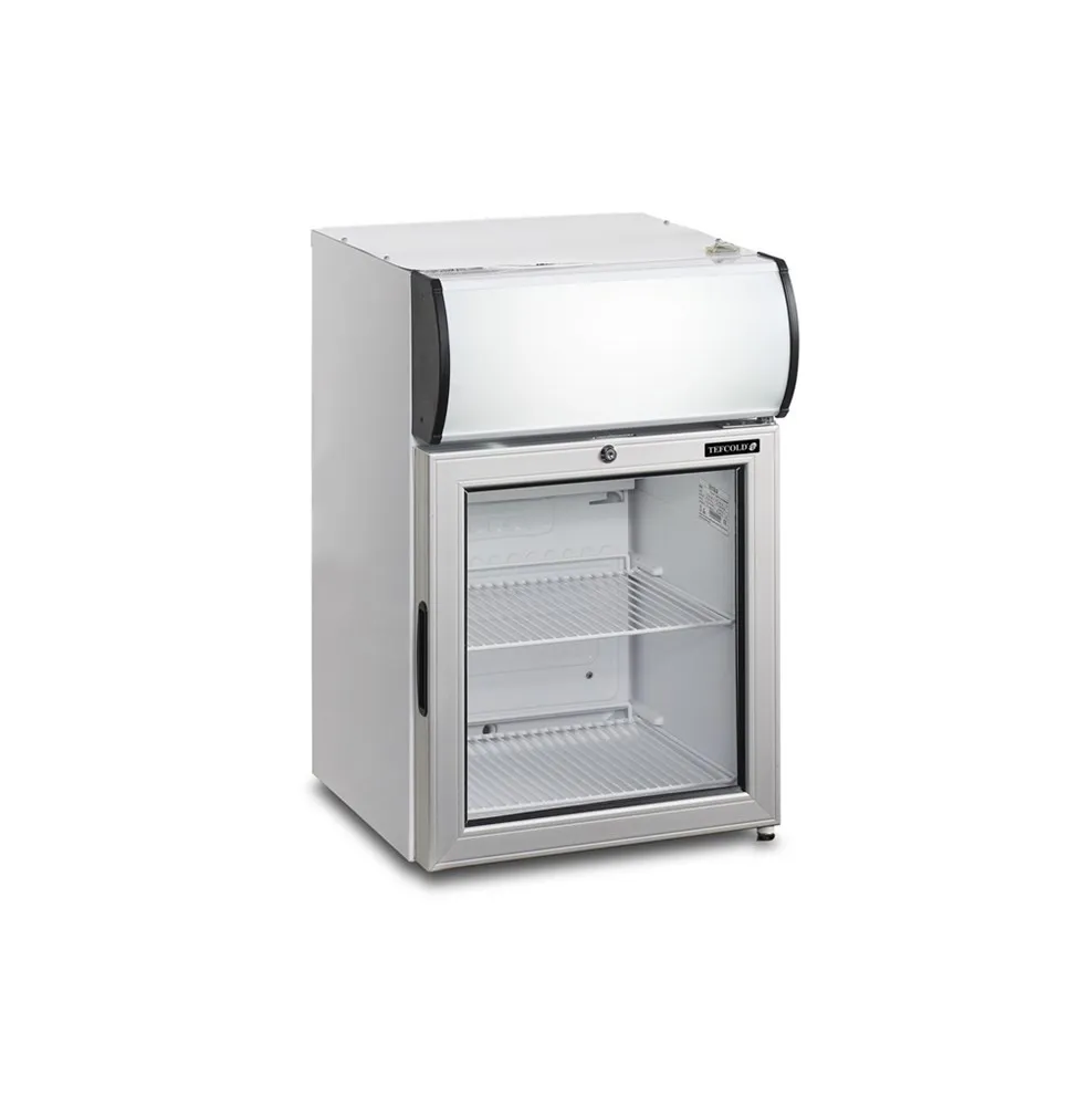 Mini-Kühlschrank mit Vordach - Glastür - 45 L