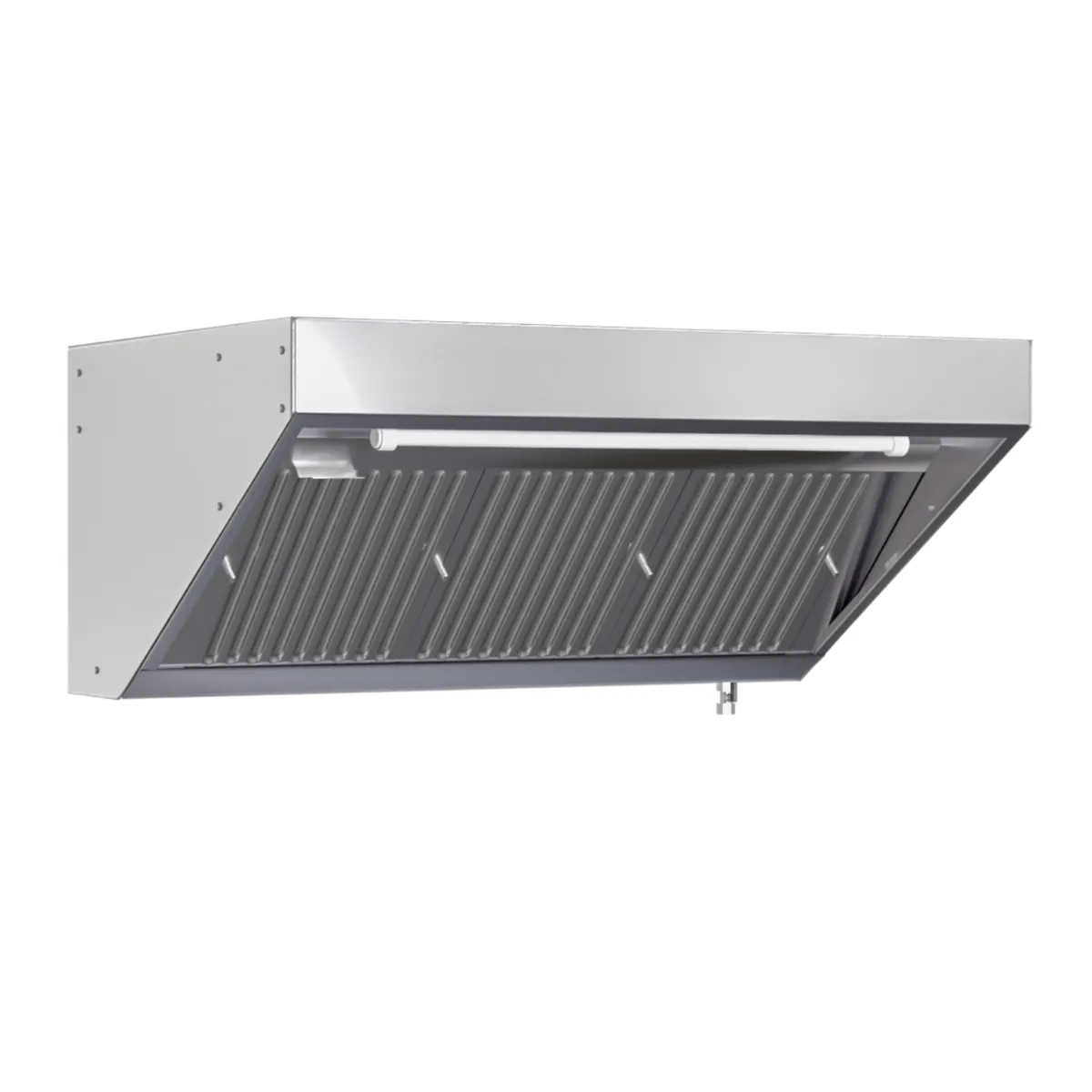 Hotte Snack Profondeur 900 avec Led et Sans Moteur -  Longueur 2000