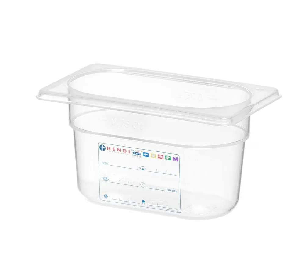 Boîte de Stockage Gastronorme GN 1/9 - 1 L - H 100 mm
