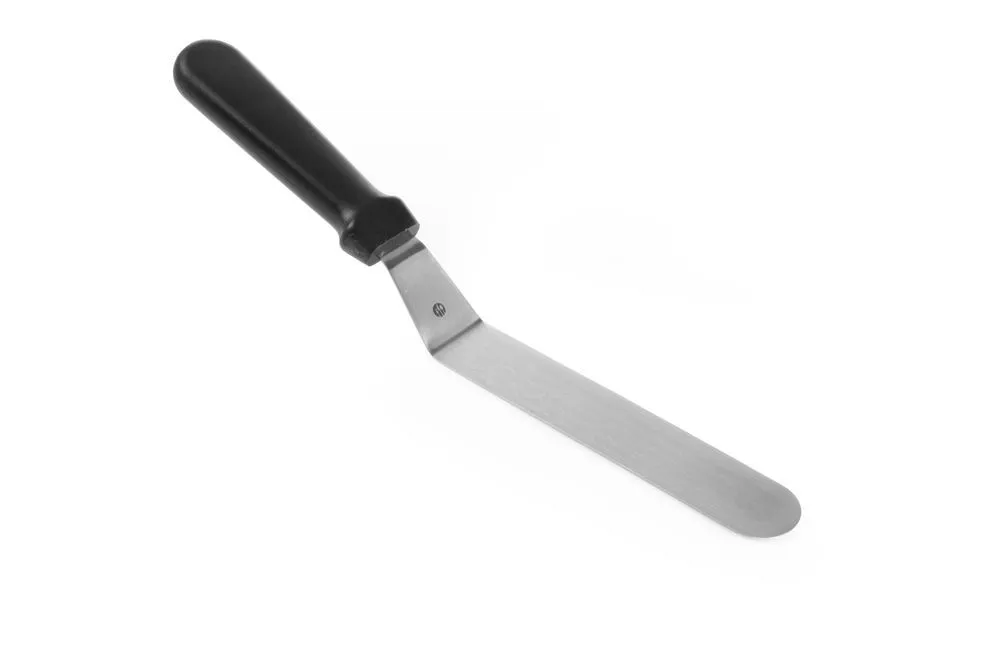 Spatule à Crêpes Coudée Inox avec Manche en PP - 20 cm