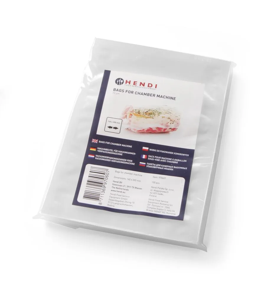 Sacs Sous Vide Lisses pour Machine à Emballer 400 x 300 mm - Lot de 100