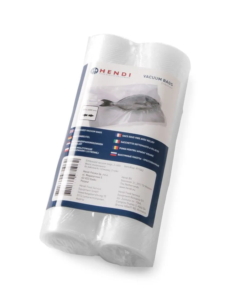 Sacs Sous Vide Gaufrés en Rouleau 200 mm - Lot de 2
