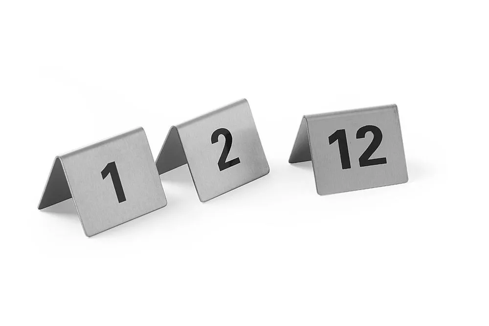 Set de 12 Chevalets de Table Numérotés de 1 à 12