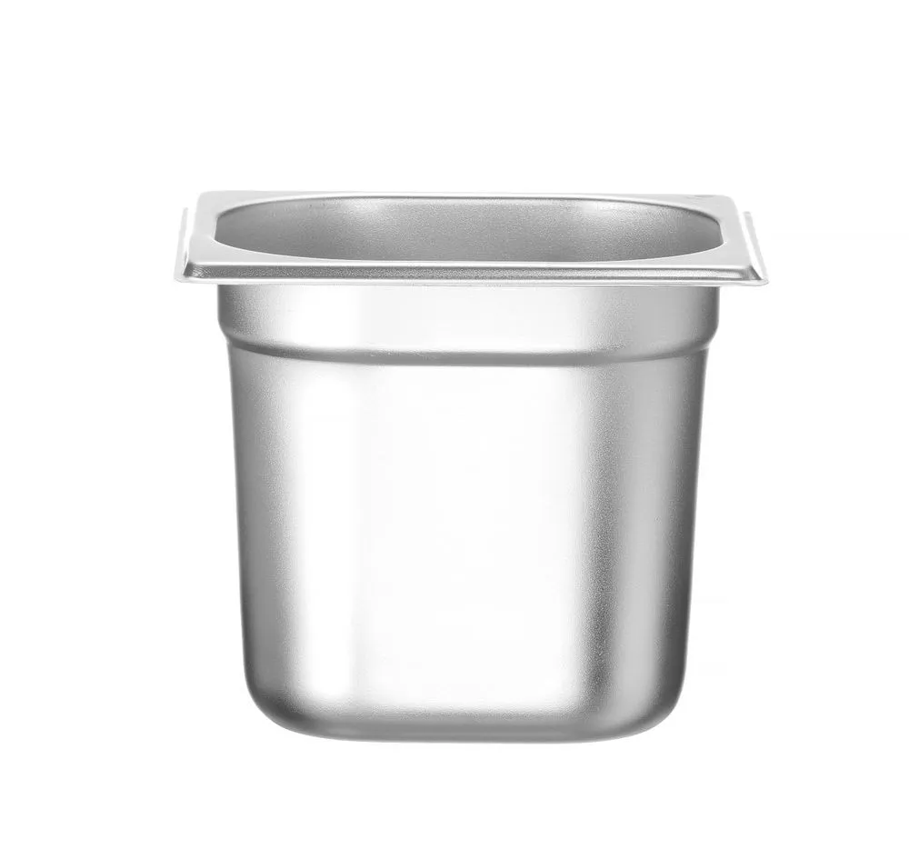 Bac Gastro GN 1/6 Inox - Profondeur 150 mm - 2,4 L