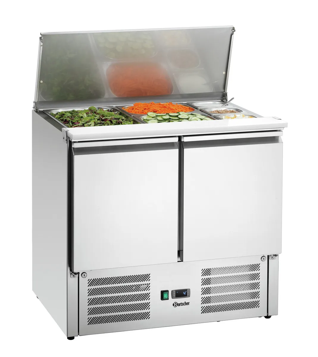 Saladette Réfrigérée - 2 x 1/1 GN + 3 x 1/6 GN - 2 Portes