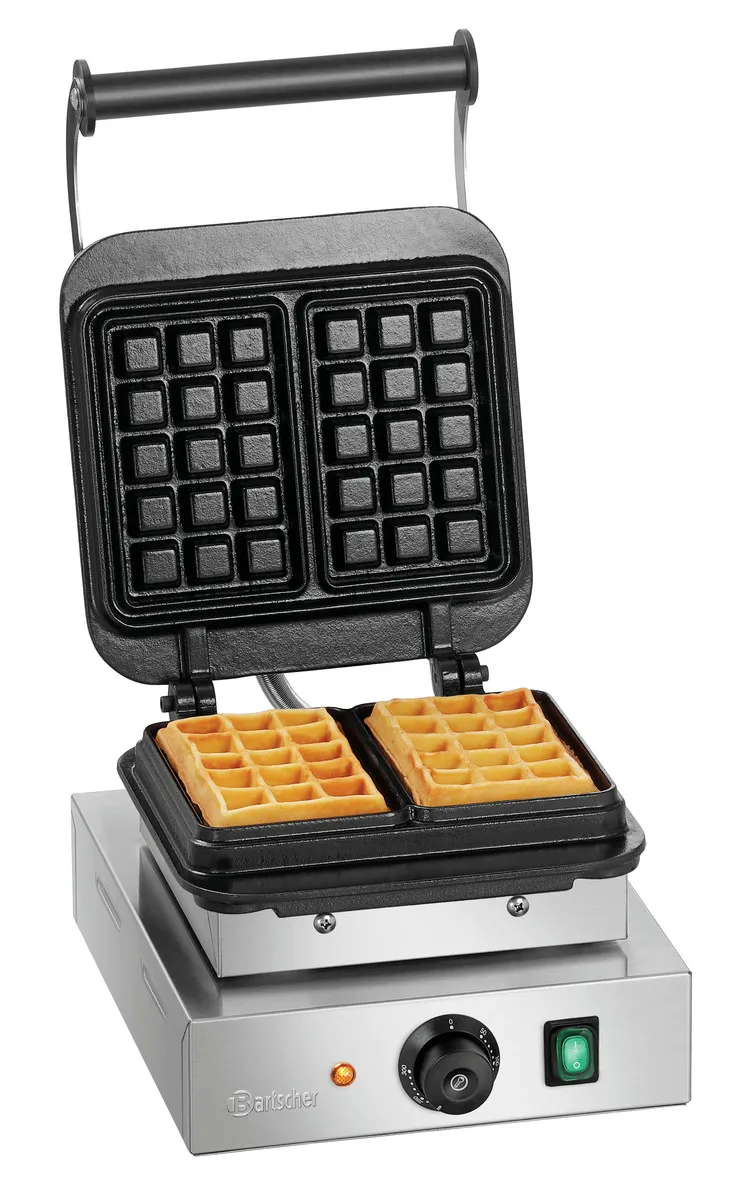 Professionelles Waffeleisen - 2 Brüsseler Waffeln