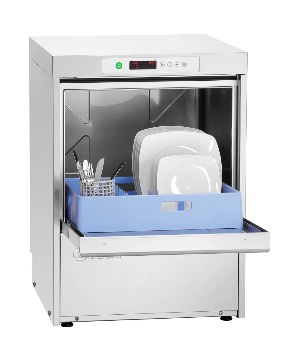 Lave Vaisselle Professionnel US PPlus 500 LPR avec Pompe de Vidange - 50 x 50 cm