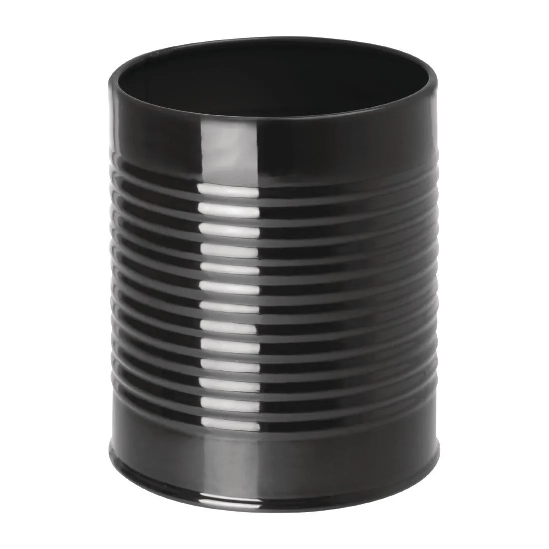 Récipient Boîte ee Conserve en Acier Noir - Ø 90mm