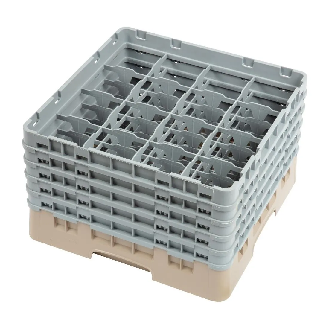 Glasbehälter mit 16 Fächern Camrack Beige-L 500 x T 500mm