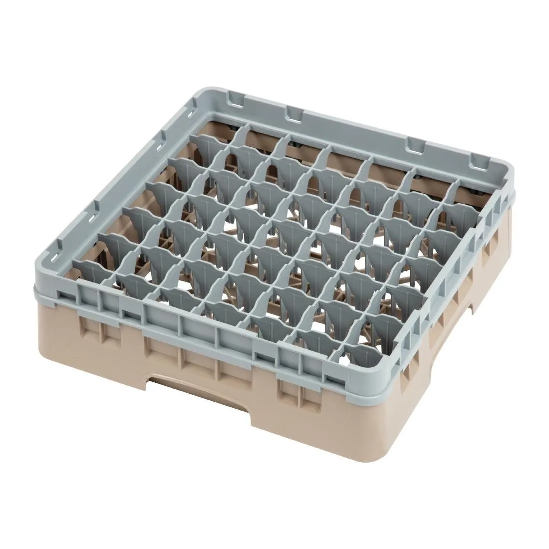 Gläserkorb mit 49 Fächern Camrack Beige - B 500 x T 500 mm