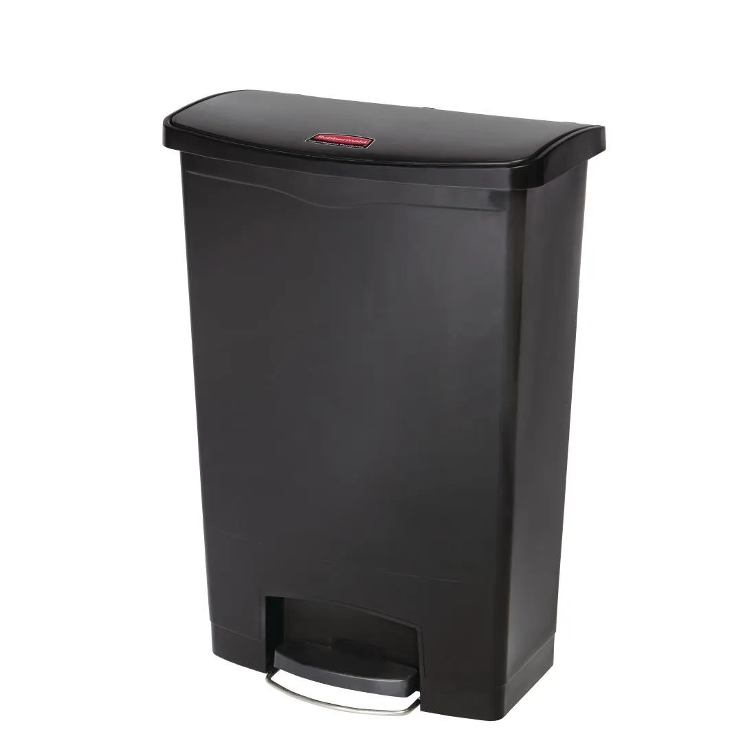 Mülleimer mit Frontpedal Slim Jim Schwarz - 90 L