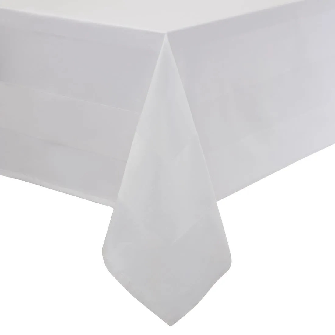 Nappe Blanche Bande De Satin - 1370 x 1780 mm