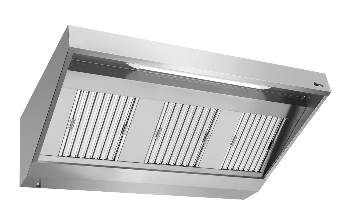 Wandhaube mit Beleuchtung - L 1700 x T 900 mm