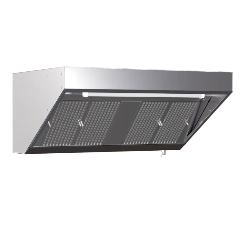 Hotte Snack Profondeur 700 avec Led et Sans Moteur - Longueur 3800