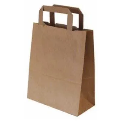 Sac Cabas en Kraft - 26 x 14 x 33 - Lot de 50