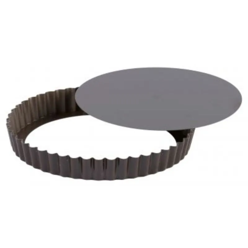 Moule à Tarte Rond Cannelé à Fond Mobile - Ø 280 mm