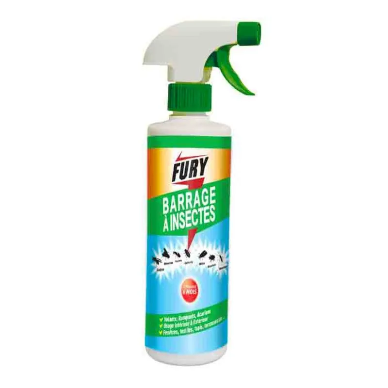Spray Barrage à Insectes Volants et Rampants - 500 ml