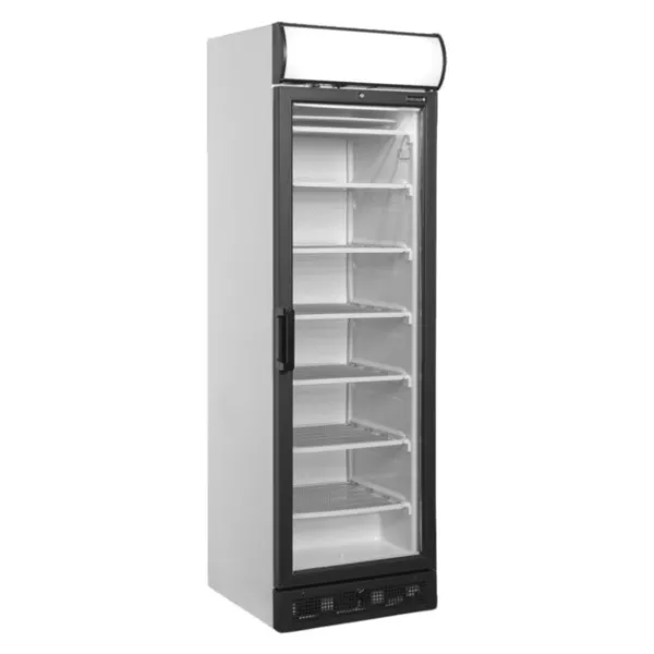Vitrine Congélateur Ouverture à Gauche Porte Vitrée- Noir - 270 L