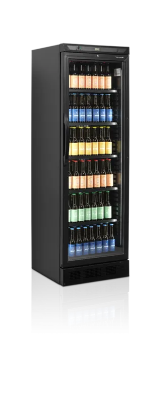 Armoire Réfrigérée à Boissons Noir - Porte Vitrée  - 347 L