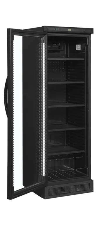 Armoire Réfrigérée à Boissons Noir - Porte Vitrée à Côté Gauche  - 347 L