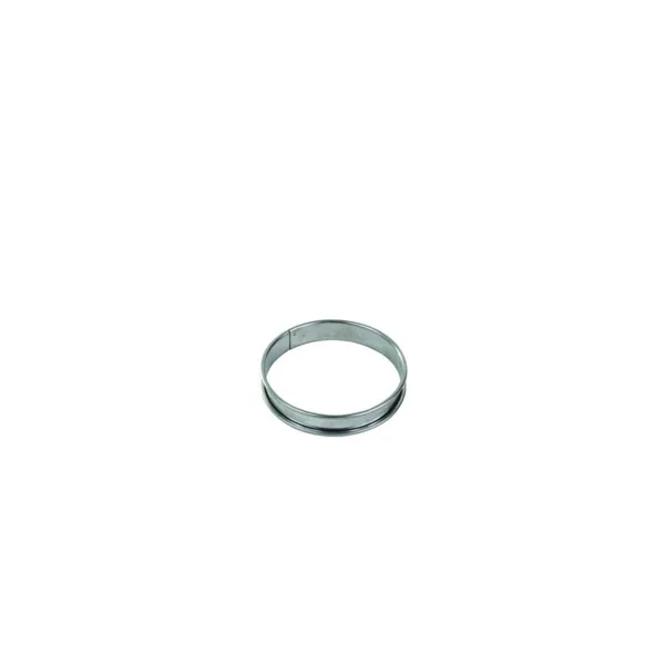 Cercle à Tarte en Inox à Bord Roulé - ⌀ 100 mm