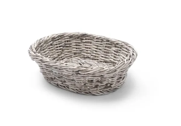 Corbeille à Pain Ovale Grise - 250 x 190 mm