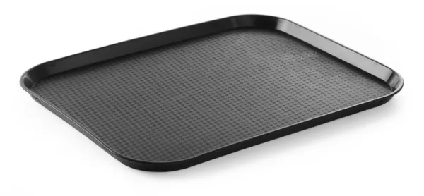 Rechteckiges Tablett FastFood - Großes Modell 450 x 350 mm - Schwarz