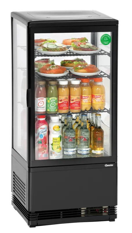 Mini Vitrine Réfrigérée - 78 L Noire
