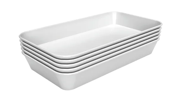 Präsentationsplatte Melamin Weiß - L 160 x T 290 x H 17 mm - Satz von 5