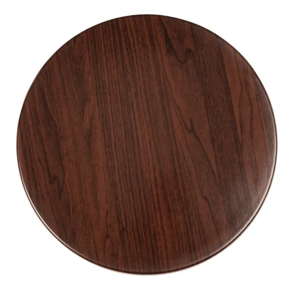 Plateau de Table Rond Marron Foncé - 600 mm