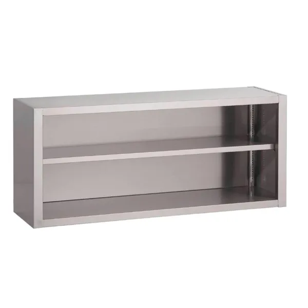 Placard Ouvert Mural en Inox - L 800 x P 400 mm
