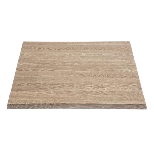 Plateau De Table Carré Effet Bois Vieilli - L 700 x P 700mm