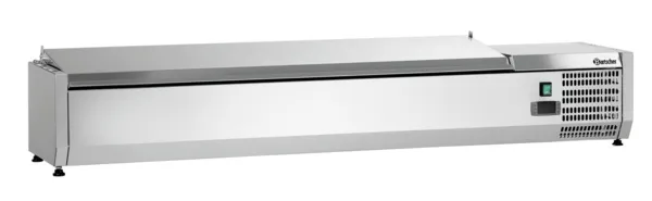 Saladette Kühltisch aus Edelstahl - 7 x GN 1/4