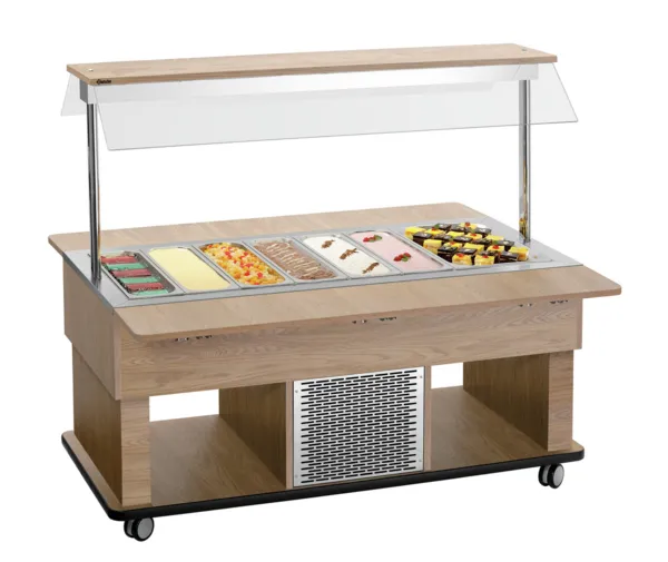 Kinder Buffetwagen Warm - 4 x GN 1/1