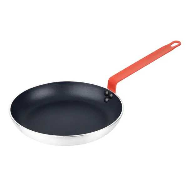 Poêle Antiadhésive Aluminium Teflon Poignée Rouge 240mm