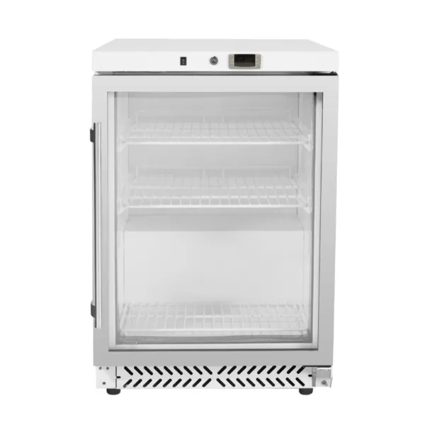 Mini-Kühlschrank Positiv 170 L Glastür 190 W 0/+8 °C, Statische Kühlung, Innenbeleuchtung