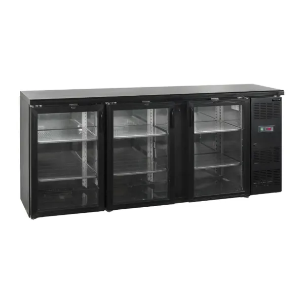 Arrière-Bar Réfrigéré - 3 Portes Vitrées Battantes - 442 L