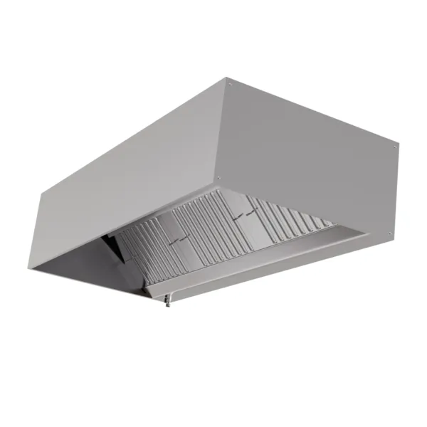 Hotte Cubique Profondeur 900 avec Led et Sans Moteur - Longueur 3200