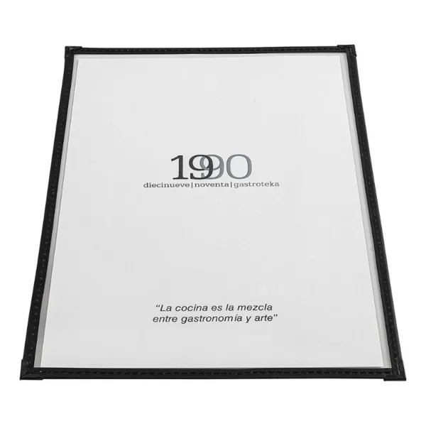 Porte-Menu Simple En Pvc - A4