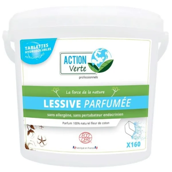 Tablettes de Lessive - Parfum Fleur de Coton - Lot de 160