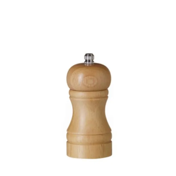 Salzmühle aus hellem Holz - H 113 mm