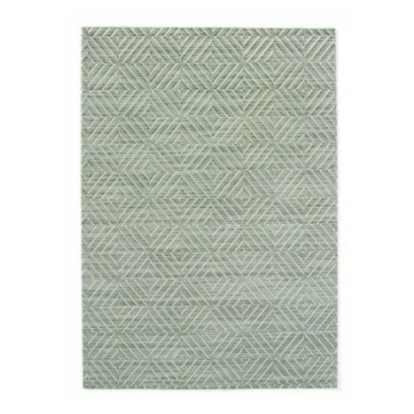 Set de Table Géométrique Vert en PVC L 450 mm x P 300 mm Lot de 6
